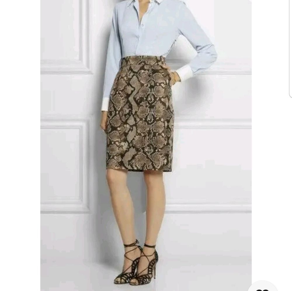 Altuzarra for Target Dress Size 14 Pinstripe Snake Print Mix Media